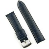 B & R Bands 22mm Navy Gator Leather Watch Band