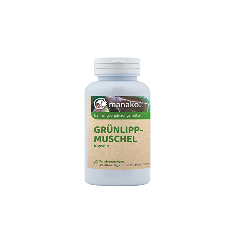 manako Green-Lipped Mussel Capsules Pack of 150 90 g Pack