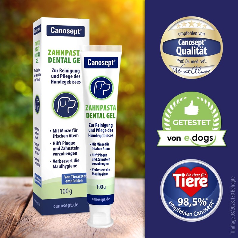 Canosept Dog Toothpaste Dental Gel 100 g - Toothpaste for