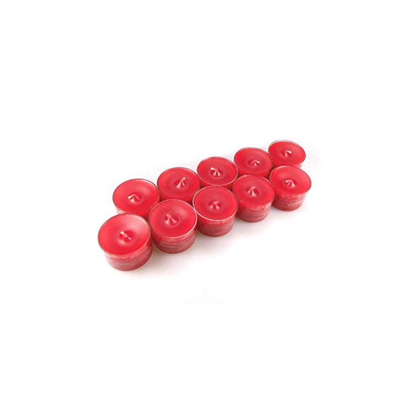 10 Original Danish 8 Hours Tea Lights Unscented in Acrylic