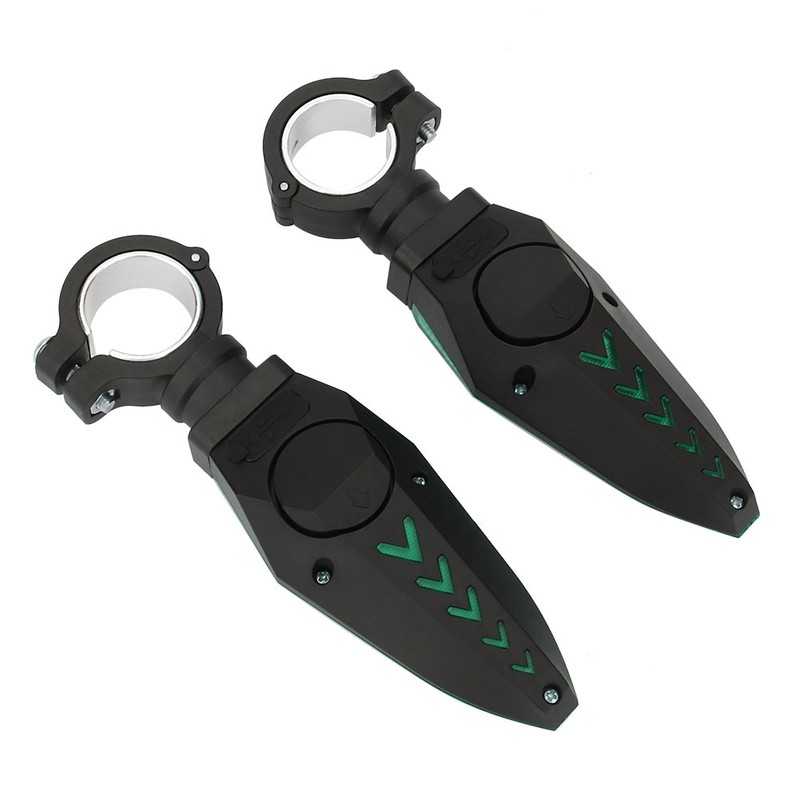 One Pair Waterproof LED Bicycle Handlebar Grips Light Anti thief
