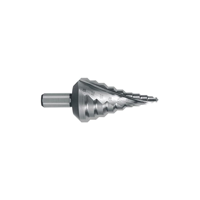 RUKO 101093 Double Blade Spiral Step Drill 1.2 inches (30.5