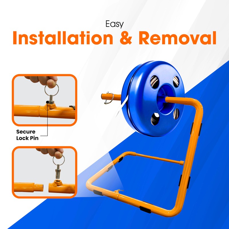 Wire Rotating Caddy for Electrical Work. Dispense any roll of