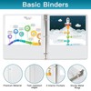 3 Ring Binder, KAMOTA 6 Pack 1.5 Inch Binders 3