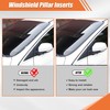 Driver & Passenger Side Windshield Pillar Molding Compatible with Ford