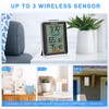 Geevon Wireless Indoor/Outdoor Thermometer & Hygrometer, Digital Temperature & Humidity