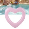 Heart Shaped Swimming Circle 120cm Thick Tear Resistant PVC Material