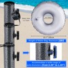 FLKQC Foldable Beach Umbrella Stand, Portable and Adjustable Sunshade Holder