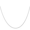 IceCarats 14K Solid White Gold 0.5mm Cable Rope Chain Twisted