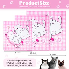 Pilviset 27.6'' Cat Wrap for Cutting Nails, Cat Restraint for Nail Clipping, Cat Swaddle Wrap for Adult Cats, Cat Burrito Wrap Can Be Applied to Cat Nail Trimming, Pink X-Large