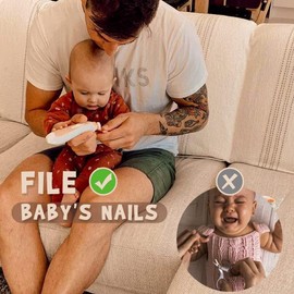 haakaa Baby Nail Trimmer Replacement Pads Electric Baby Nail Grinding Heads for Standard Electric Kid Nail Trimmer Suits to Newborn Infant Toddler 8pcs-Multicoloured