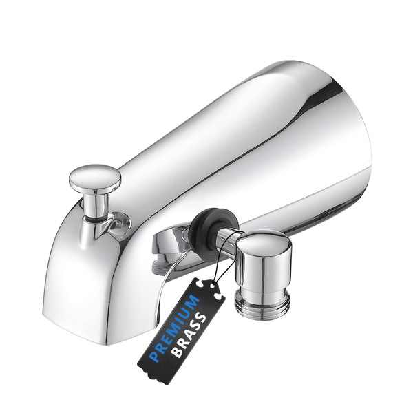 PROOX All Metal Tub Spout with Diverter Chrome, Diverter Tub Spout for Hand Shower