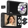Digital Camera,Lecnippy 4K Autofocus Vlogging Camera with 32G Memory Card