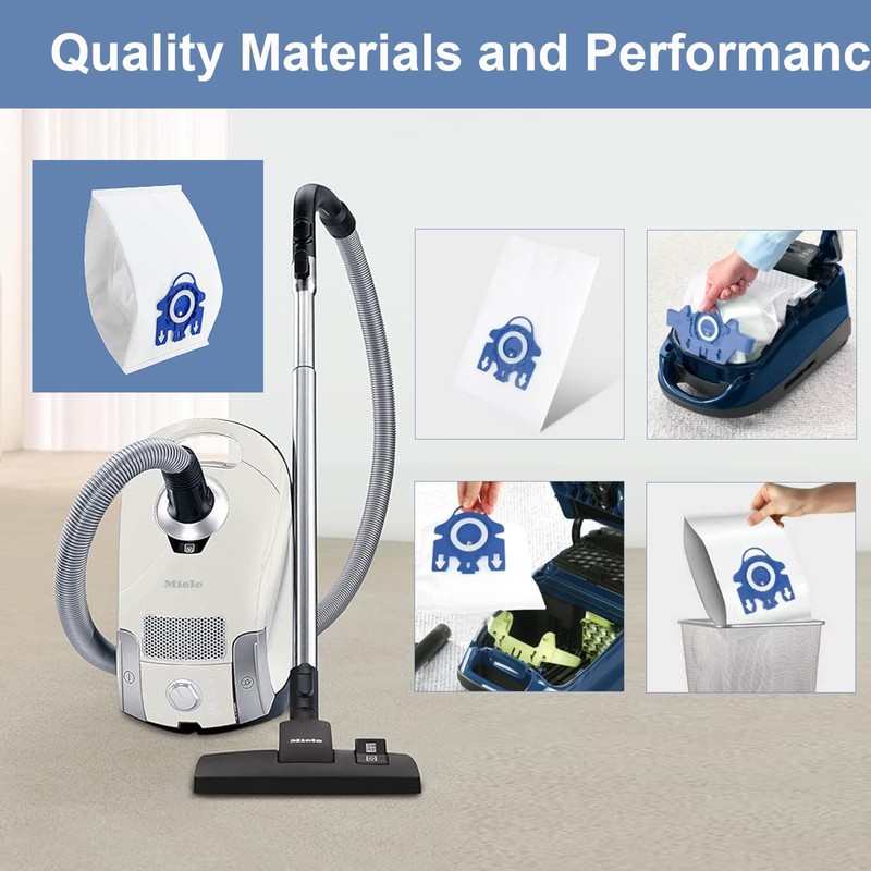 24 Pack 3D Airclean GN Vacuum Bags Compatible with Miele