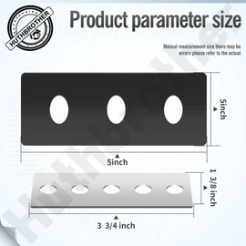Snow Blower Impeller Modification Kit - 1/4" 3-Blade Universal, for Modifies 2-Stage Machine (3)