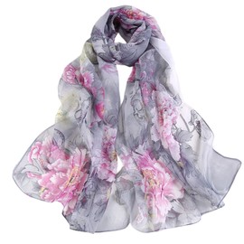 FAIRYGATE Seidentuch Halstuch Schal aus Seide und Chiffon für Damen Mädchen Kinder Hochwertiges Tuch Schultertuch Perfekt für Frühjahr Sommer Herbst Winter A4419