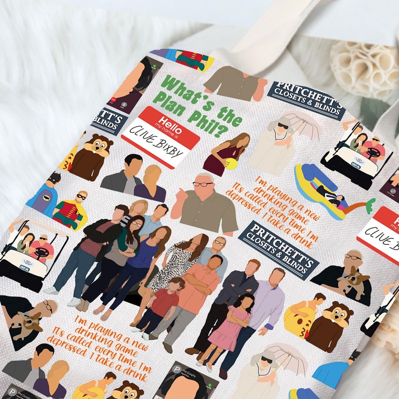 G2TUP Dunphy Family Tote Bag Phil & Claire Dunphy Fans