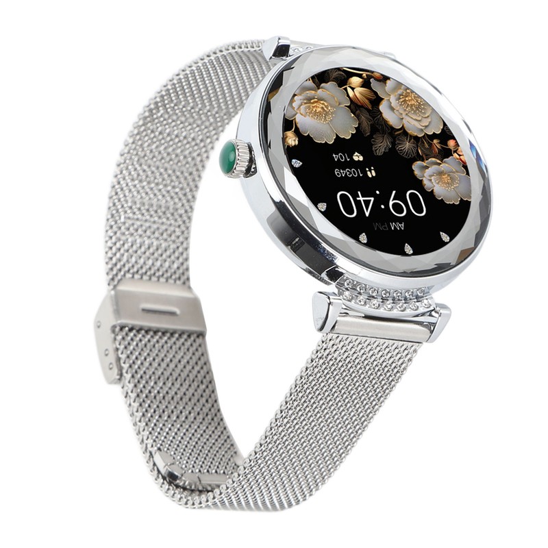 1.19in Smart Watch for Women with Rhinestone Smartwatch Bluetooth Call