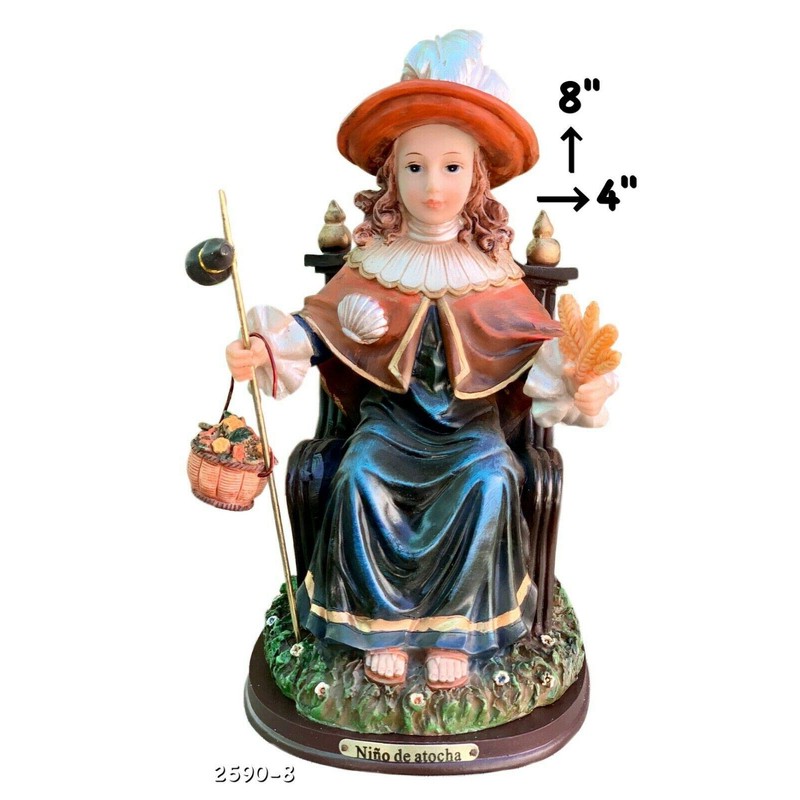 Santo Niño De Atocha/Holy Child of Atocha 8" Inch Tall