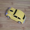 SDGSQHA SDGSQHA Wireless 2.4Ghz Optical Mouse, Car Shaped, Yellow, Cool