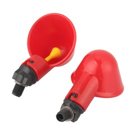 Lsaardth Pack of 10 Chicken Water Drinking Cups - Automatic Poultry Drinking Cups Chicken Drinking Cups Poultry Drinkers for Quail Pigeon Chicken