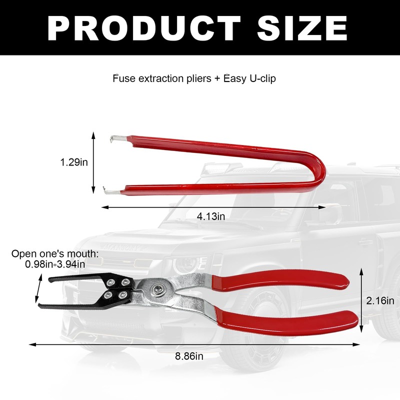 FSTURIOS 2PCS Relay and Fuse Removal Tool, Relay Puller Pliers