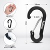 Carabiner, Large, Rustproof, Ultra Lightweight, Aluminum, Carabiner for Keys, 2.8