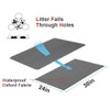 Pieviev Cat Litter Mat Double Layer Waterproof Urine Proof Trapping