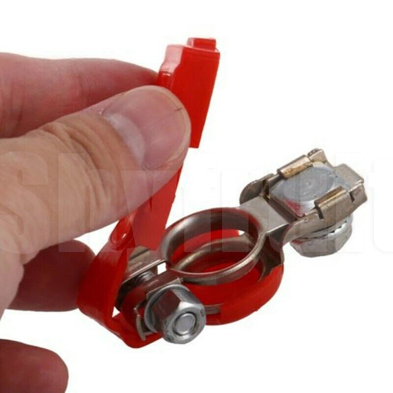 Shyfrult 2x Car Battery Terminal Post Positive Negative Connector Heavy