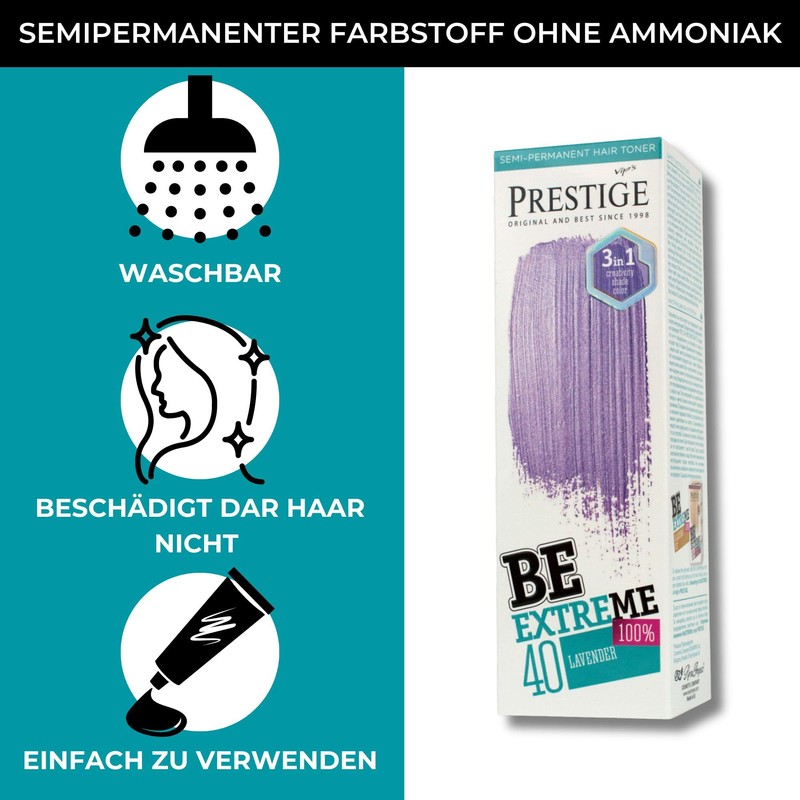 Be Extreme Semi-Permanent Hair Toner - No Ammonia, No Parabens