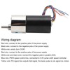 DC Brushless Motor with Bracket 12V CW/CCW Low Speed for