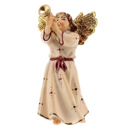 Angel with Trumpet 10 cm Val Gardena Wood Model Original