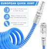 Air Compressor Hose Polyurethane Recoil,10m Air Line Hose Compressor Tool,with