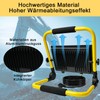 MOLVCE LED Construction Spotlight, Work Light, 50 W, 3000 K,