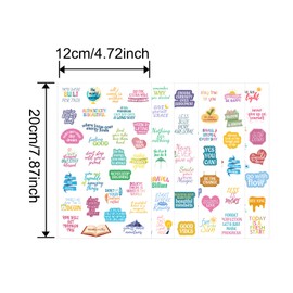 CIEMODA Inspirational Quote Daily Planner Stickers,Positive Quote Stickers,Waterproof Vinyl Scrapbook Trendy Sticker Decals for Adults, Teens, Women