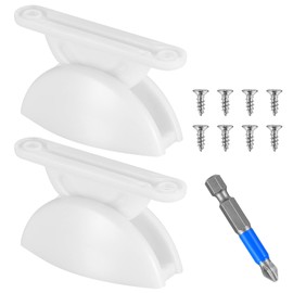 Pack of 2 Motorhome Door Stop, Caravan Door Holder, White Caravan Door Holder, Door Stop, Door Lock for Caravan, Motorhome, Boat, Camping Accessories