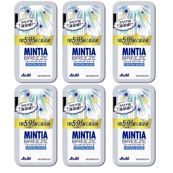 Mitia Breeze Crystal Silver 8 oz 6pcs Japonés Tablet Candy Asahi Grupo Alimentos Ninjapo