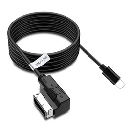 AMI Music Interface Aux Cable Compatible with A3/A4/A5/A6/A8/S4/S6/S8/Q5/Q7/R8/TT with MMI 3G+ System (1M Length)