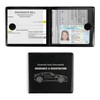 UYYE Car Registration and Insurance Card Holder, Vehicle Glove Box