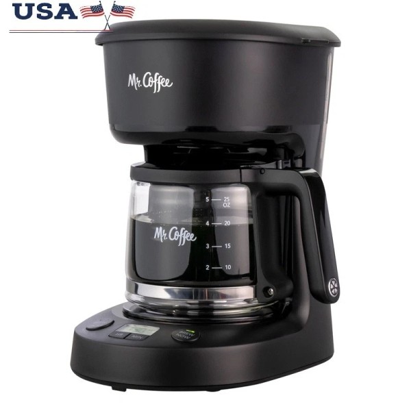 Unbranded 5-Cup Programmable Coffee Maker Compact Design Brew Now Later