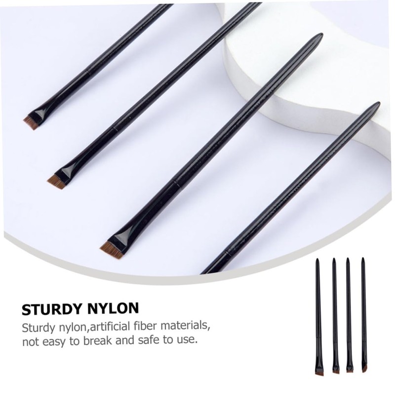 Ipetboom Eyeliner Brush Set Flat Angled Brush for Eyebrow Eye