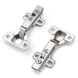 Probrico CHR093 105 Degree Soft Closing European Full Overlay Concealed Hinge with Mounting Plate,1 Pair