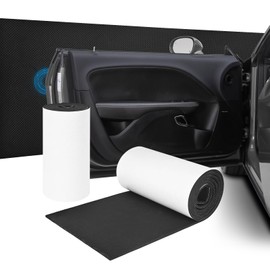 2 Stück Garagen Wandschutz, 200 x 20 x 0,4 cm Selbstklebender Türkantenschutz Auto aus Schaumstoff, Wasserabweisend Autotür Schutz für Garagenwand Carport, Schwarz