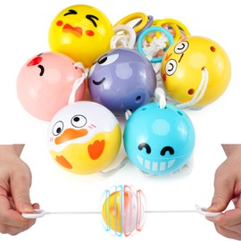 Zaleny Light Up Pulling Balls Spinning Toys Flying Whistle Balls for Kids Boys Girls Party Favors School Prizes Goodie Bag Fillers 20 Pcs