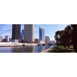 Walls 360 Peel & Stick Wall Murals: Riverside View of Tampa (72 in x 26.75 in)