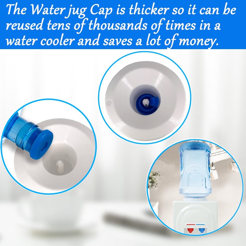 OKLGO 5 Gallon Water Jug Cap Reusable - Non-Spill 55mm