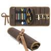 Tool Bag, Heavy Duty Waxed Canvas Wrench Tool Roll Up