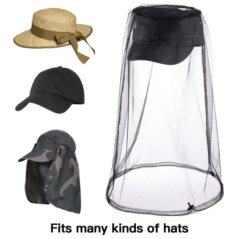 HESTYA 4 Pack Mosquito Net Face Mesh Net Protecting Head