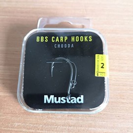 Mustad BBS Chodda Barbless Size 4 Hooks - Dark Grey
