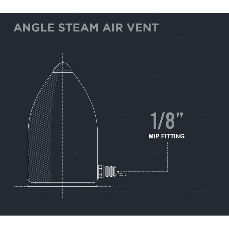 Midline Valve SBWIB18 Hoffman Steam Air Vent; Heat Regulator Float